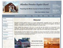 Tablet Screenshot of aberdeenprimitivebaptistchurch.org